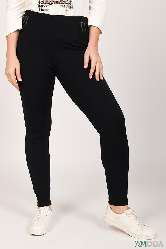 Брюки Tuzzi чёрные с логотипом