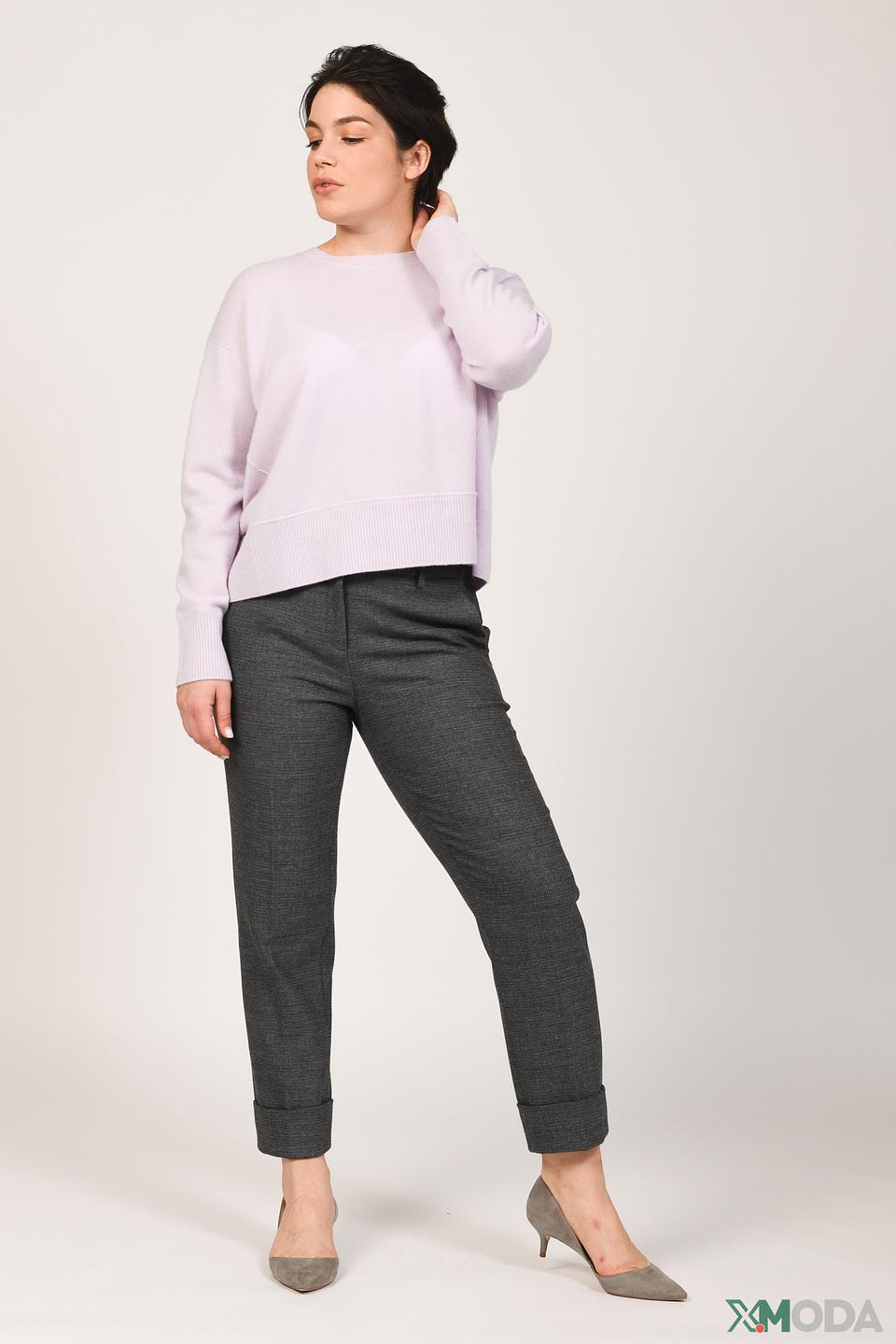 Брюки Cambio серые в клетку