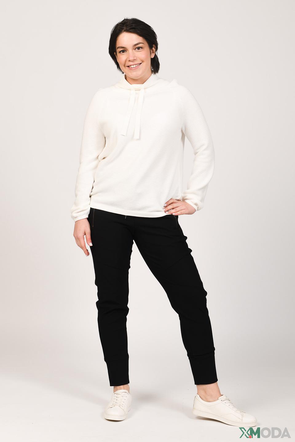 Водолазка Monari с капюшоном белая