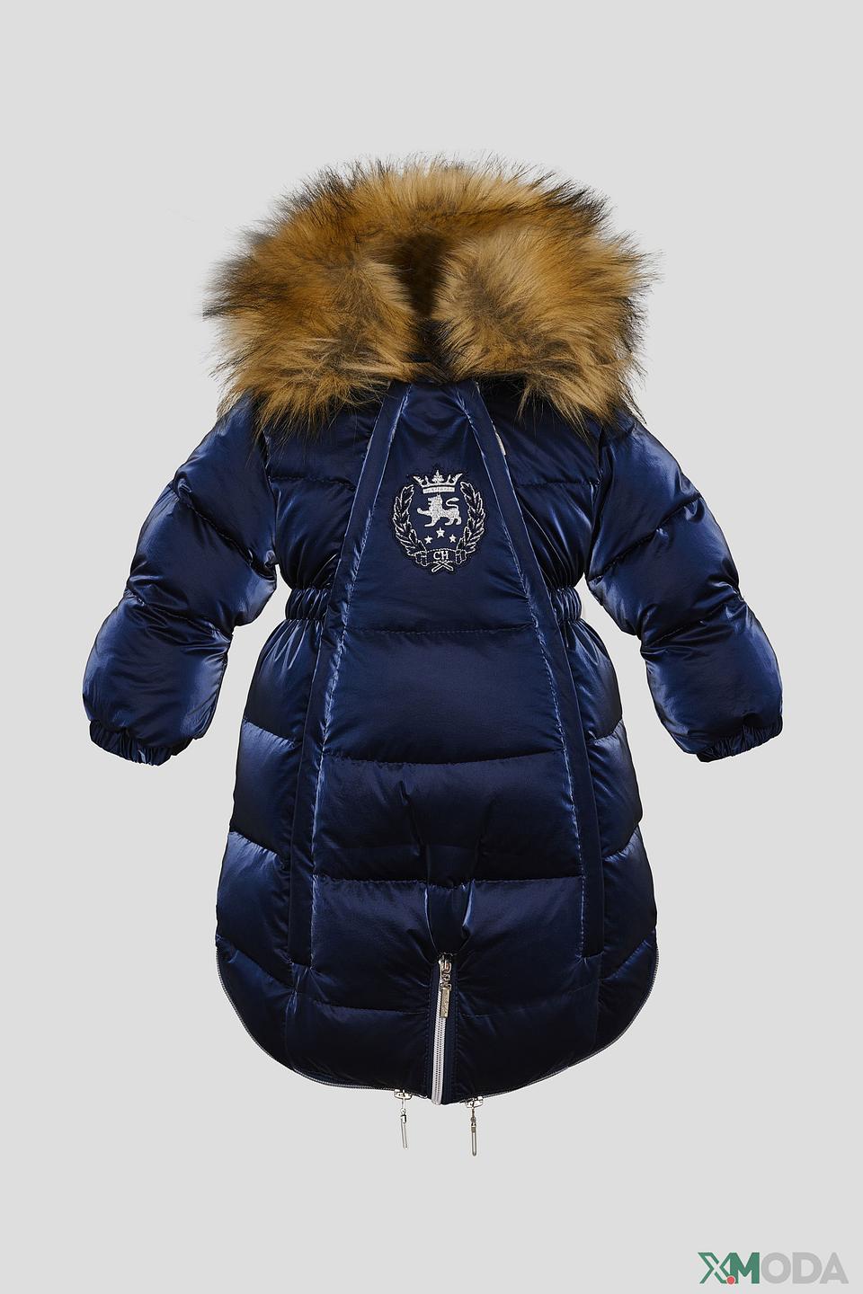 Комбинезон Choupette синий с мехом