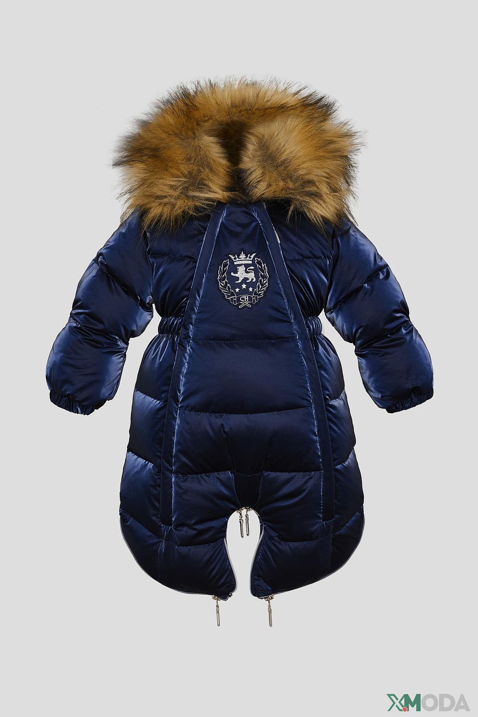 Комбинезон Choupette синий с мехом