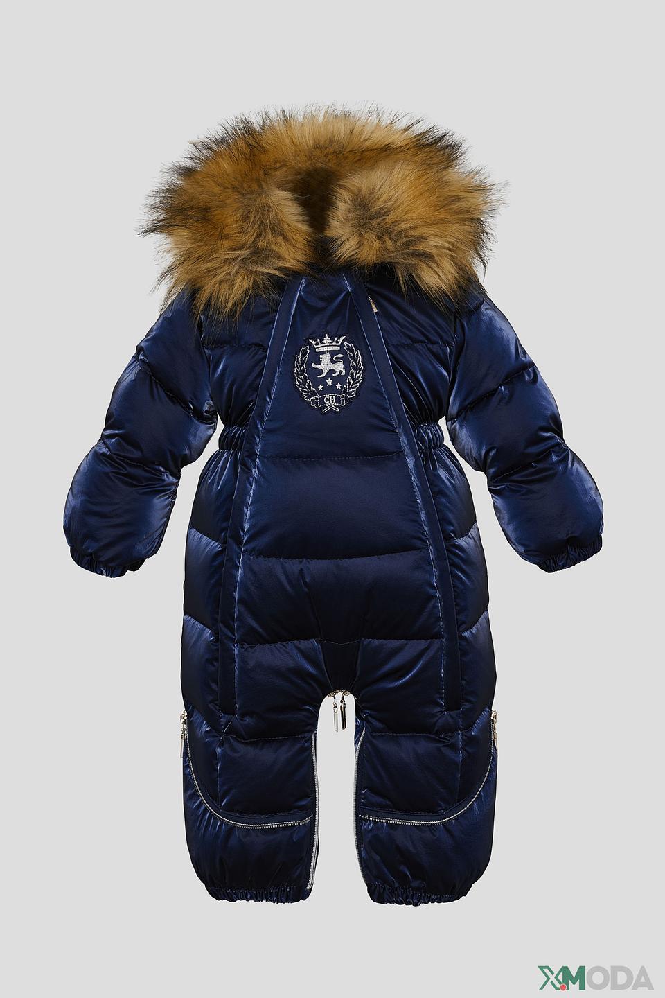 Комбинезон Choupette синий с мехом
