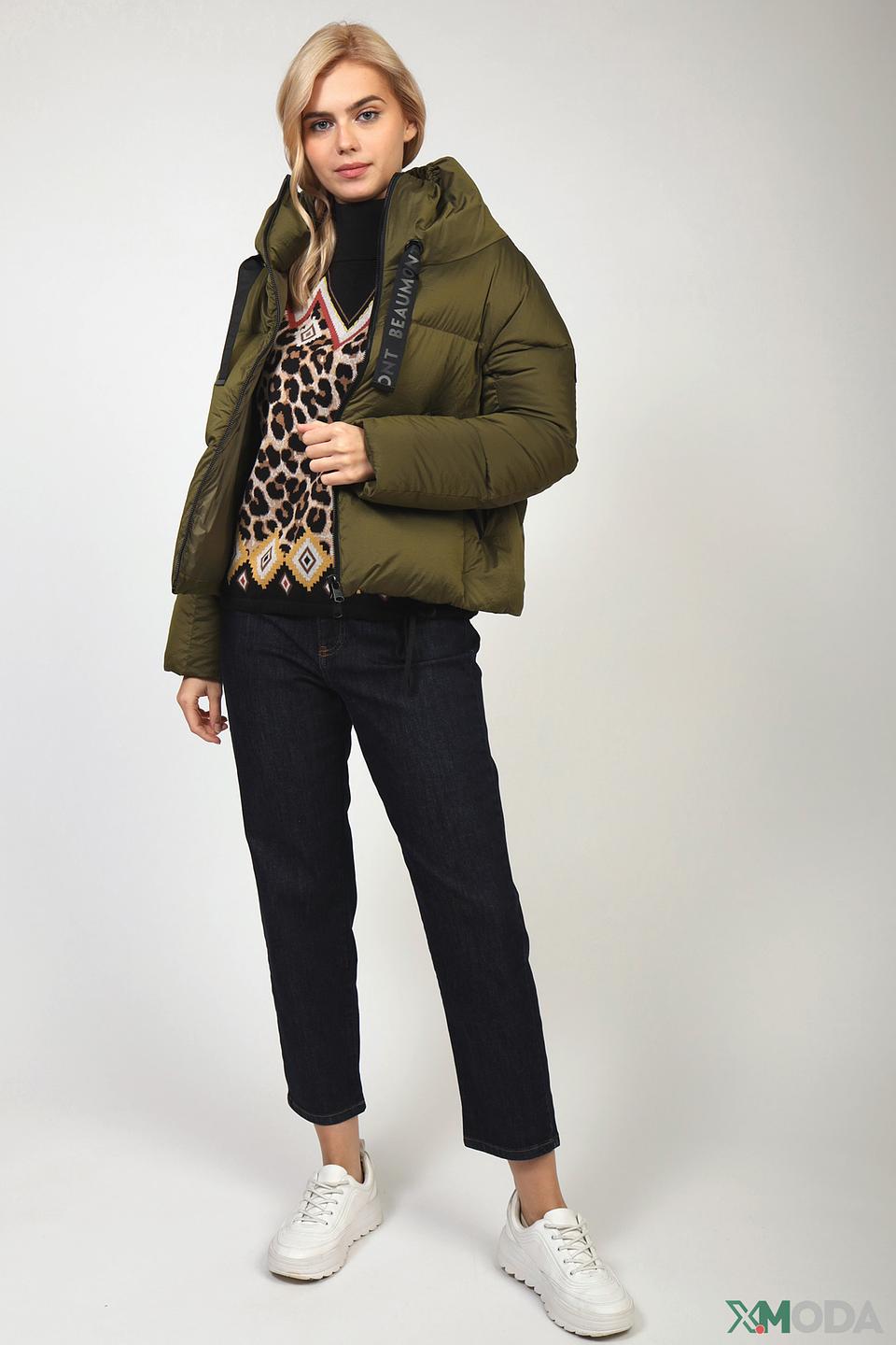 Куртка Beaumont хаки стеганая