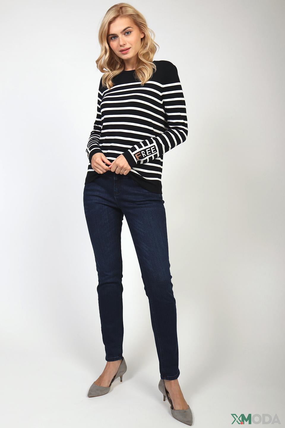 Пуловер Gerry Weber в полоску чёрный