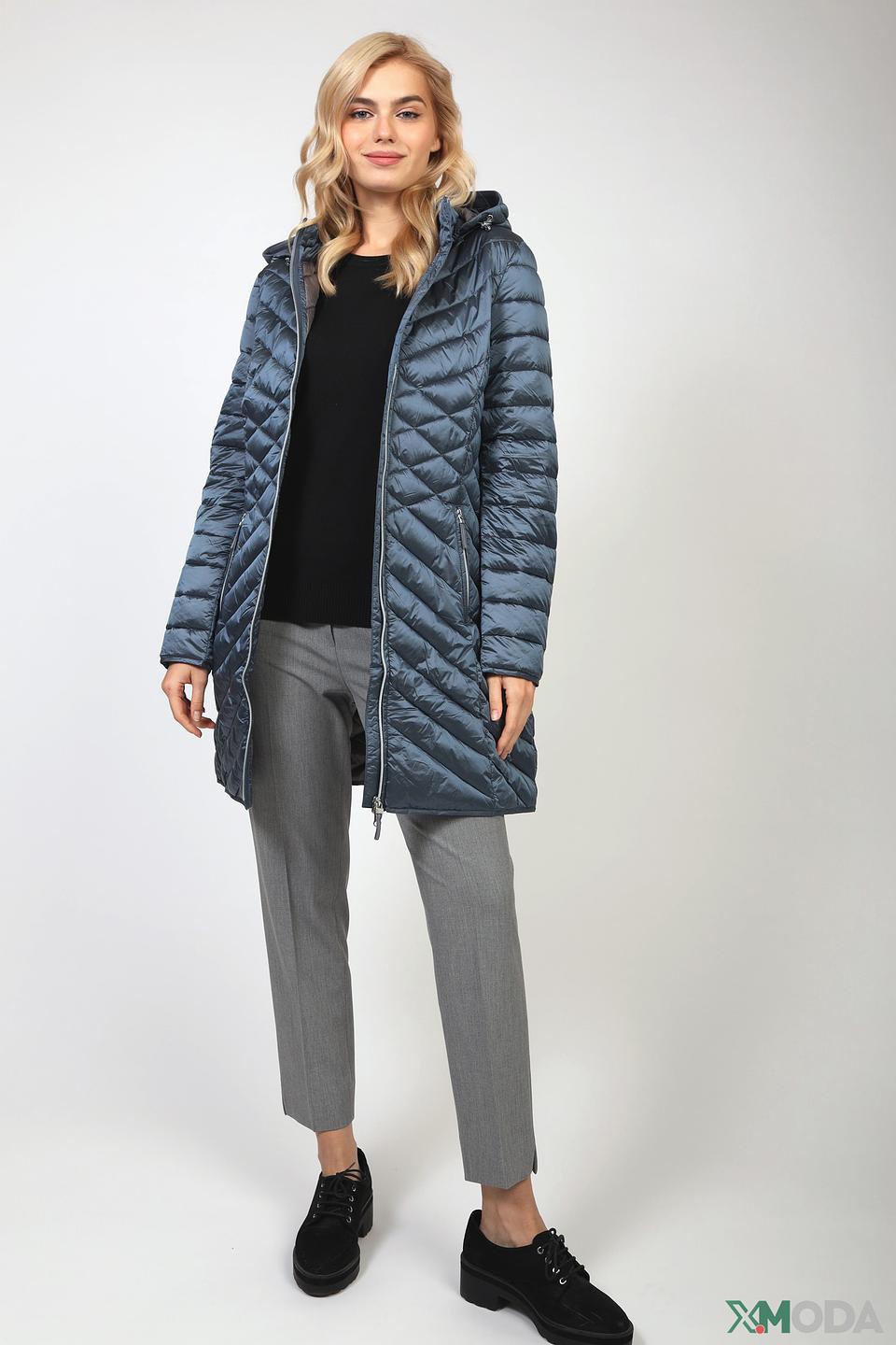 Пальто стеганое Betty Barclay серое