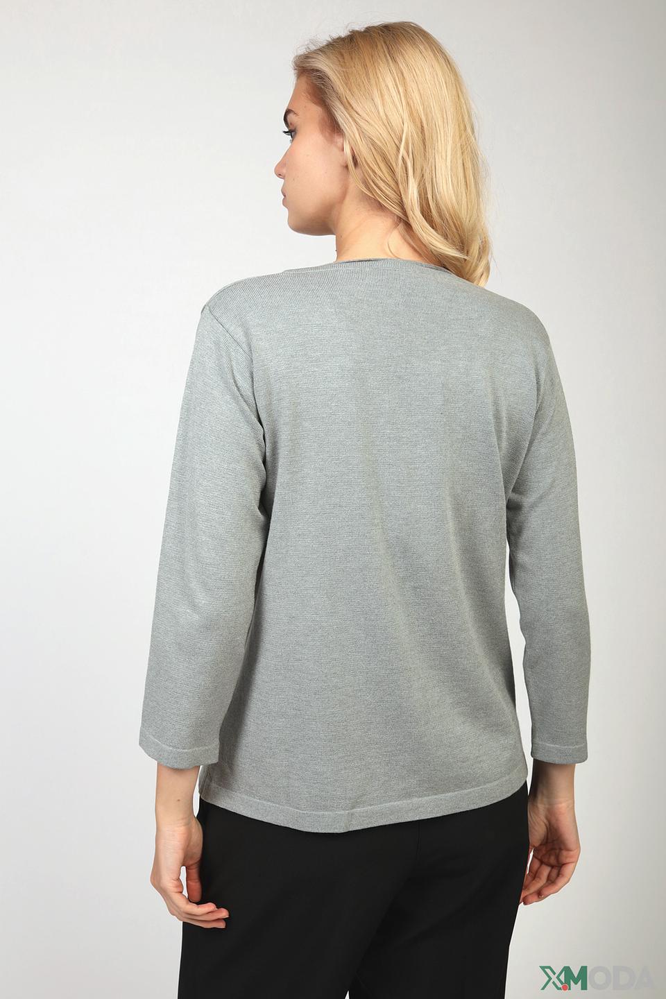 Пуловер Eugen Klein с вышивкой серый