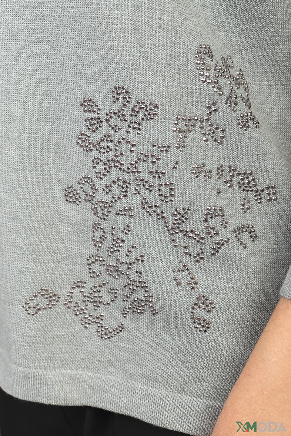 Пуловер Eugen Klein с вышивкой серый