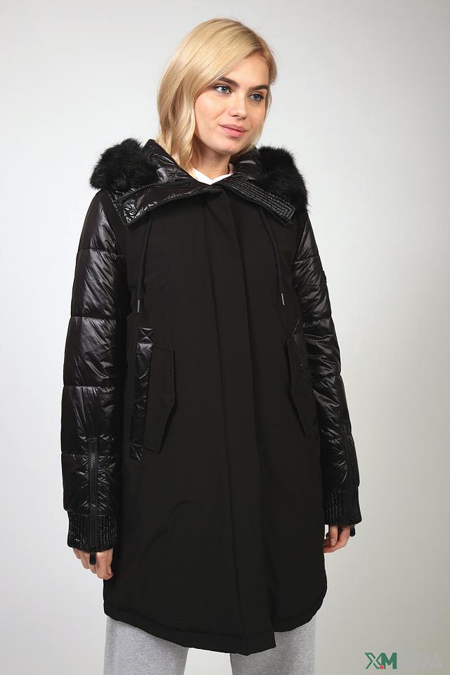 Пальто Betty Barclay стеганое чёрное