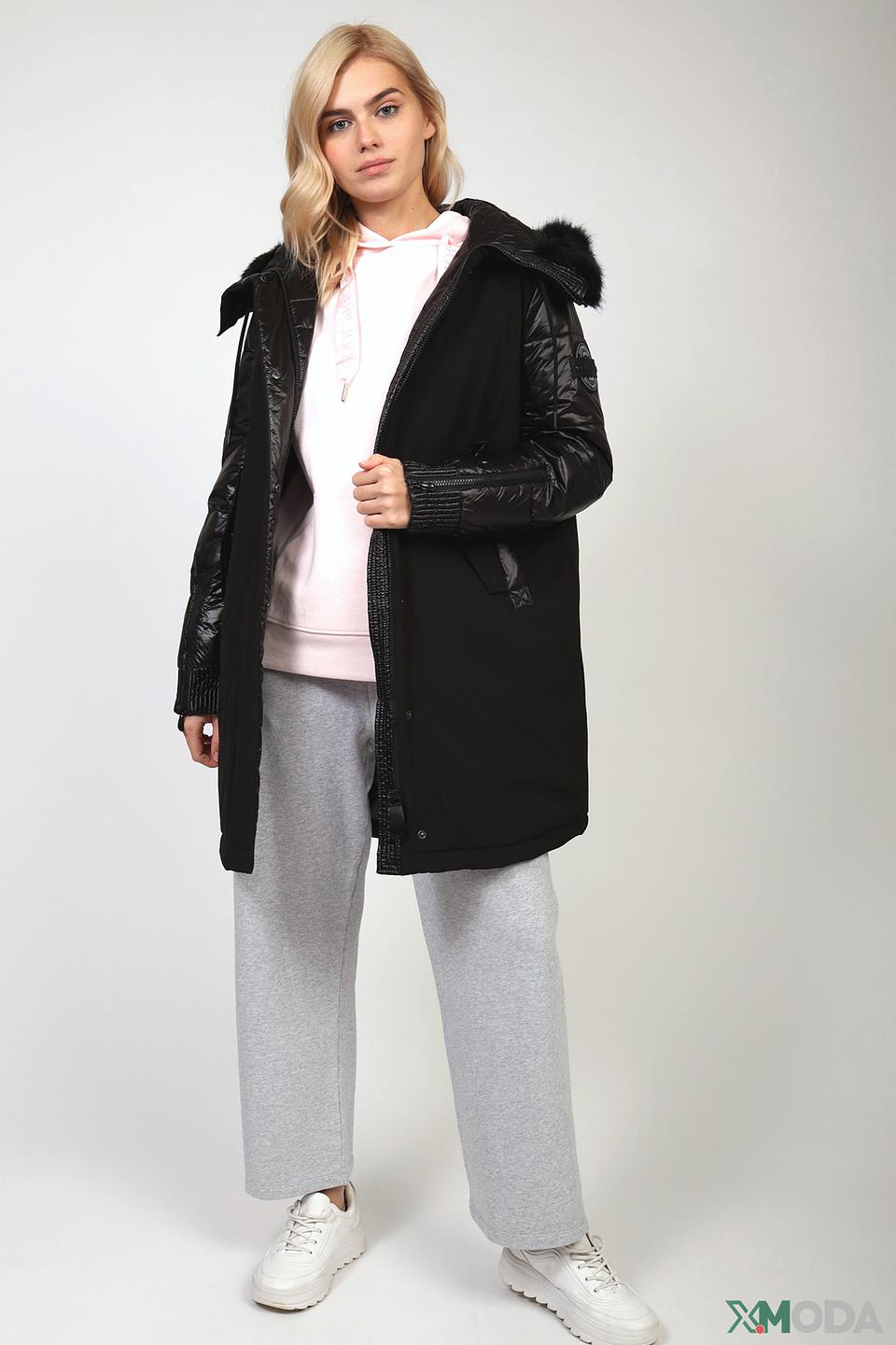 Пальто Betty Barclay стеганое чёрное