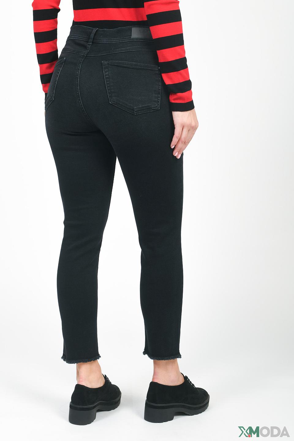 Джинсы Angels с необработанным краем черные