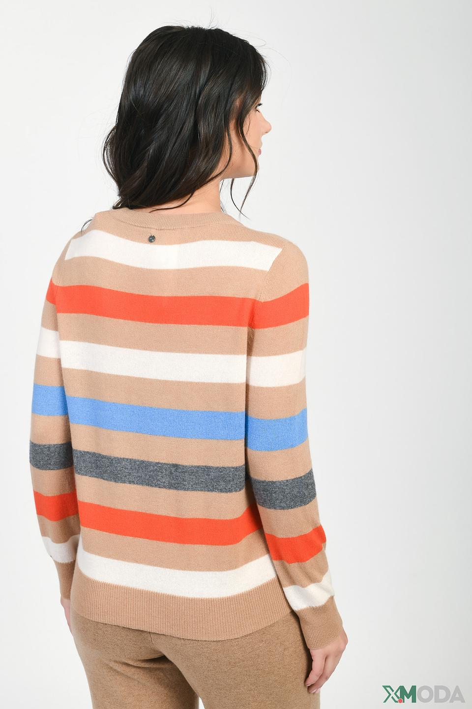 Пуловер Gerry Weber полоска бежевый