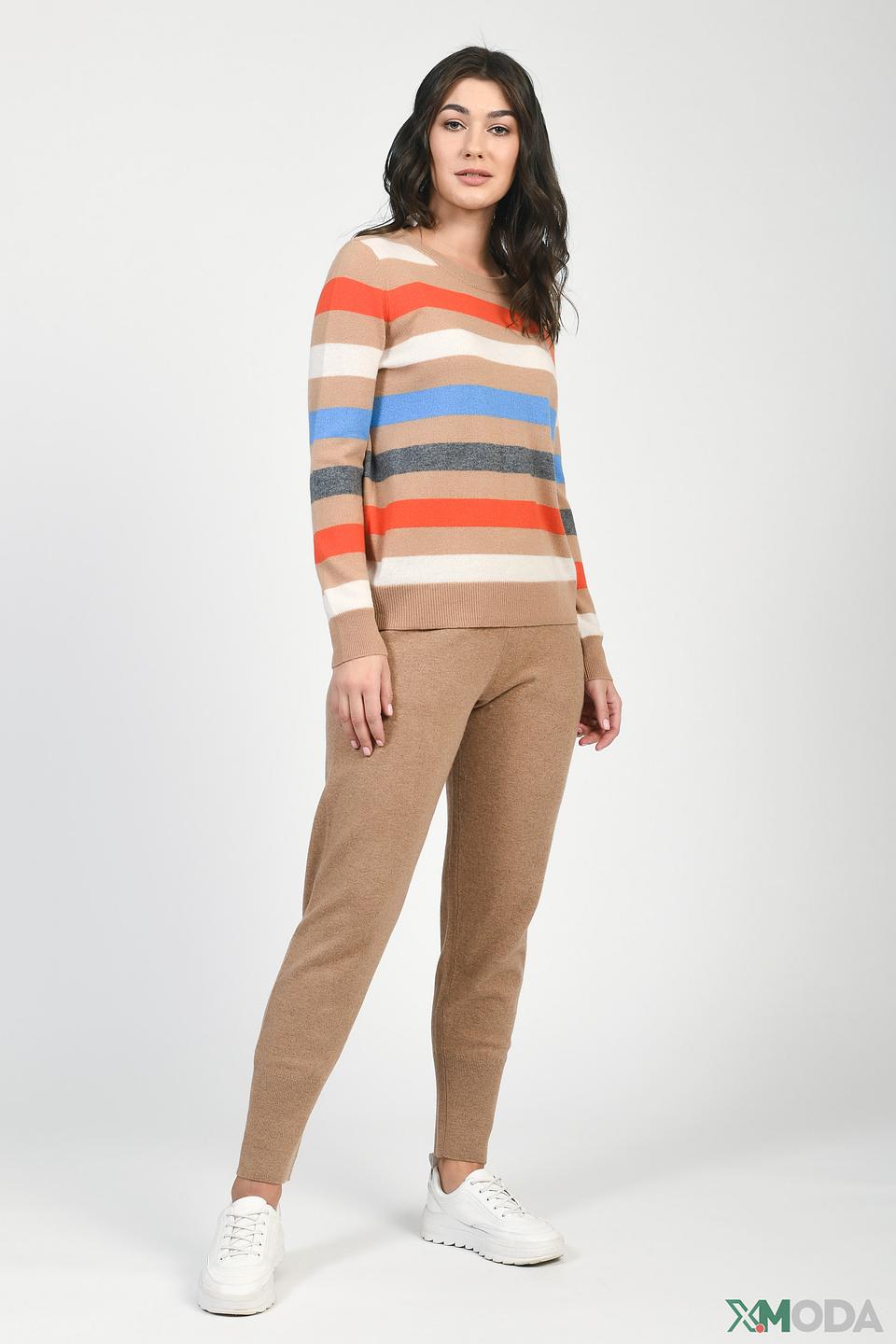 Пуловер Gerry Weber полоска бежевый