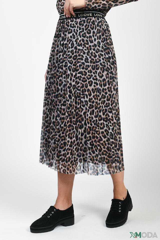 Юбка Oui леопардовый принт