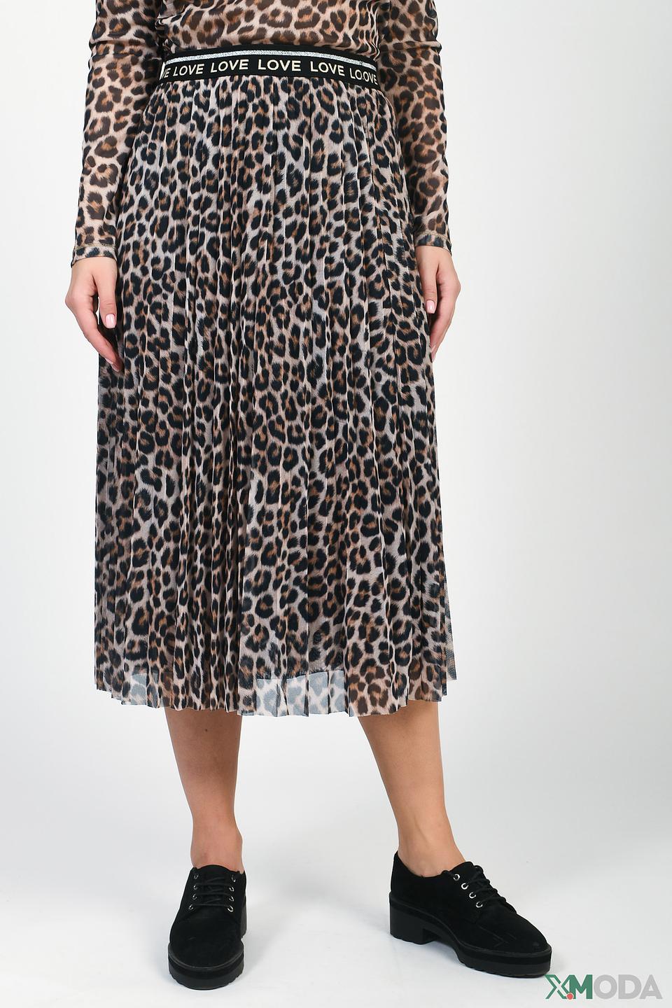 Юбка Oui леопардовый принт