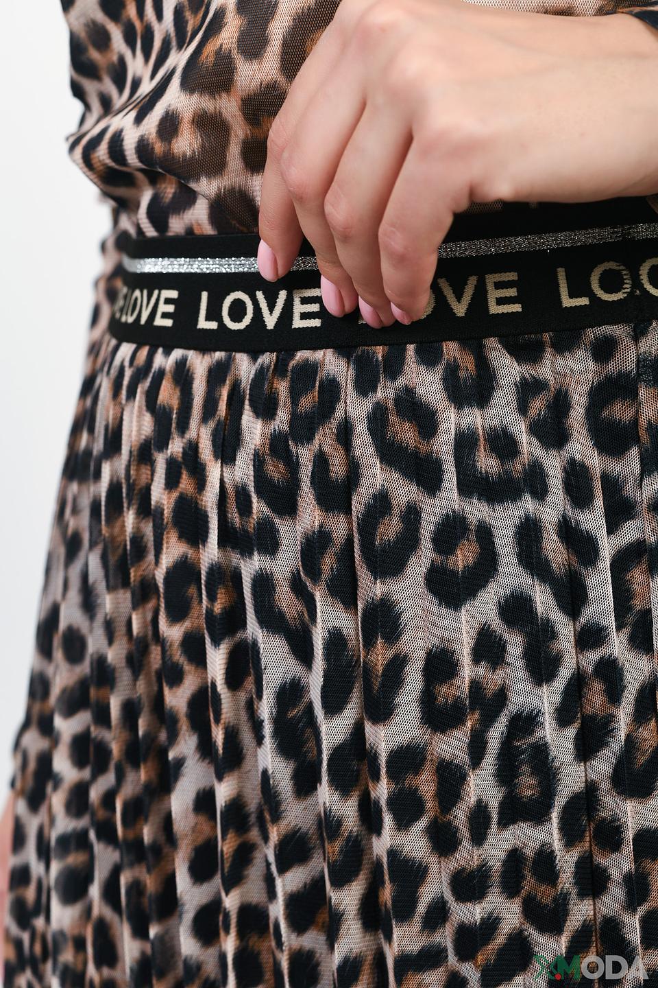 Юбка Oui леопардовый принт
