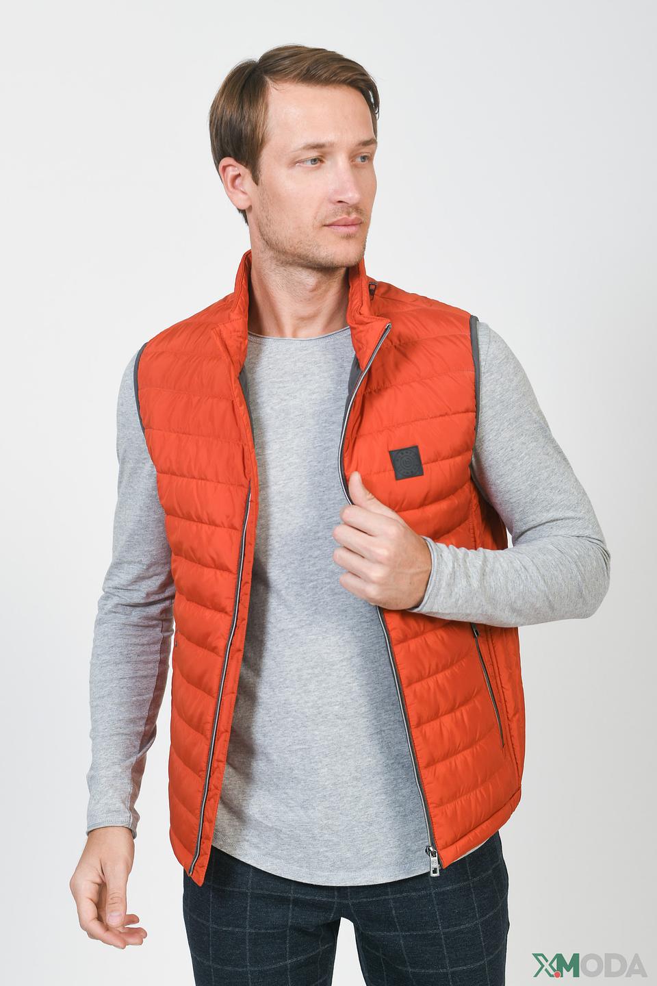 Жилет Bugatti стеганый оранжевый