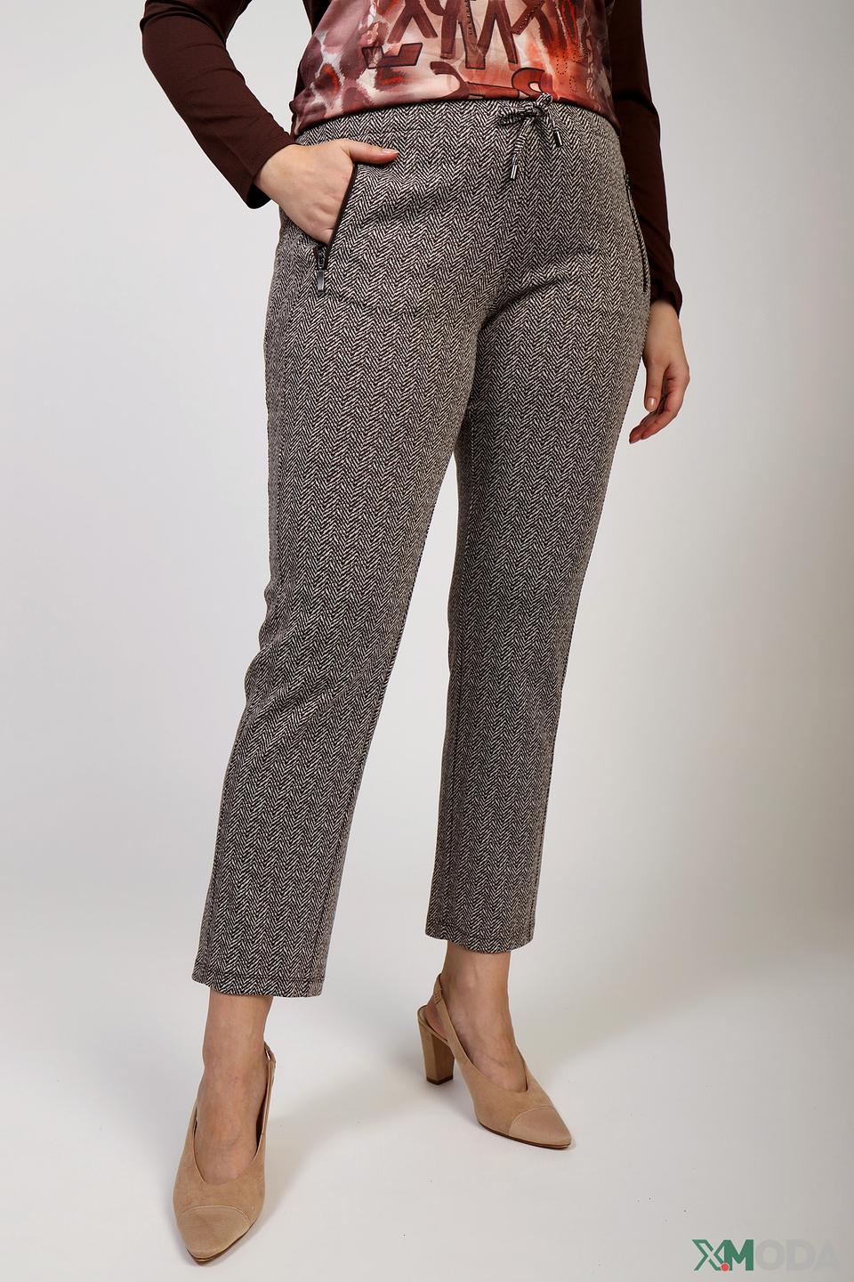 Брюки Lebek Barbara серый меланж