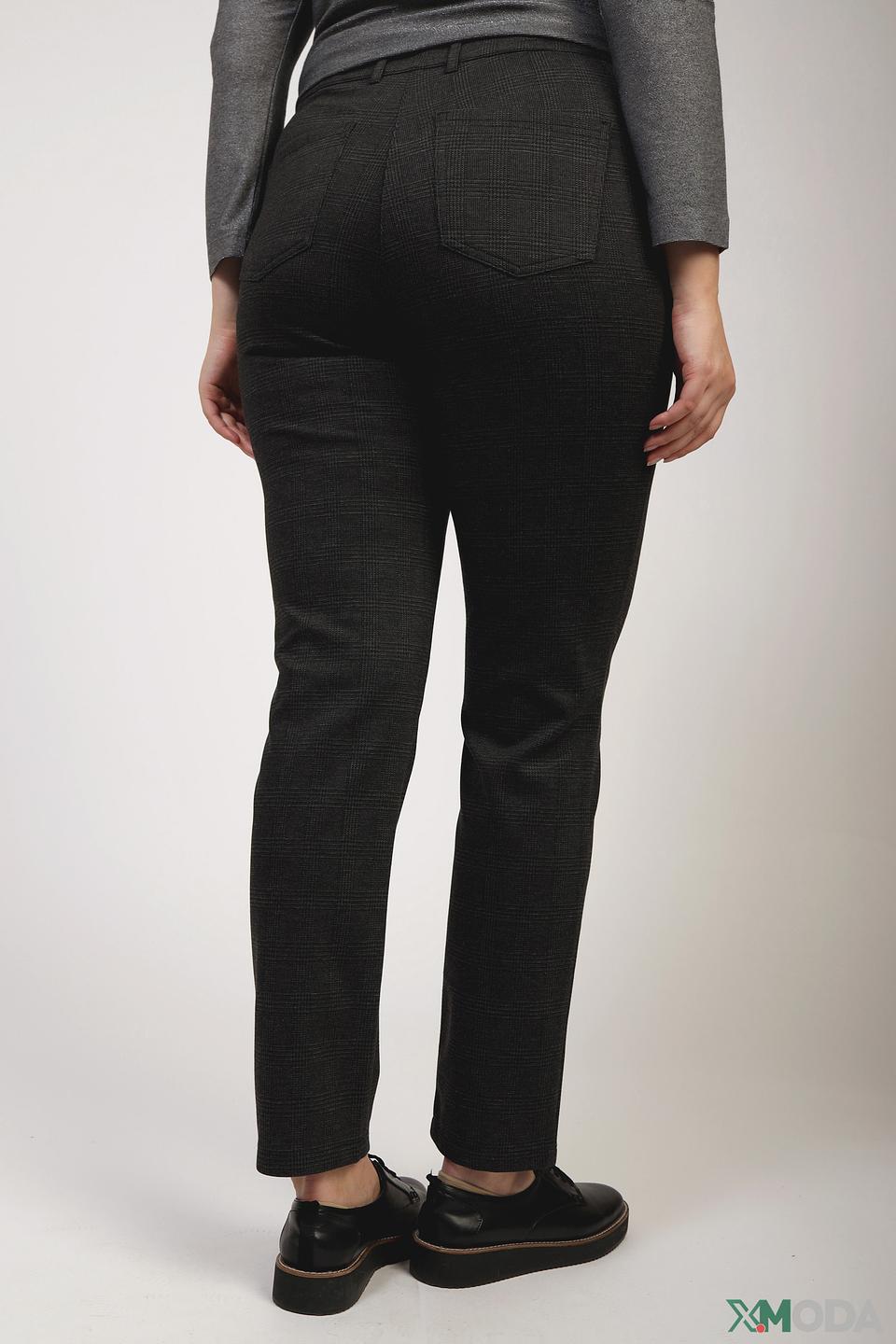 Брюки Relaxed by Toni в клетку черные