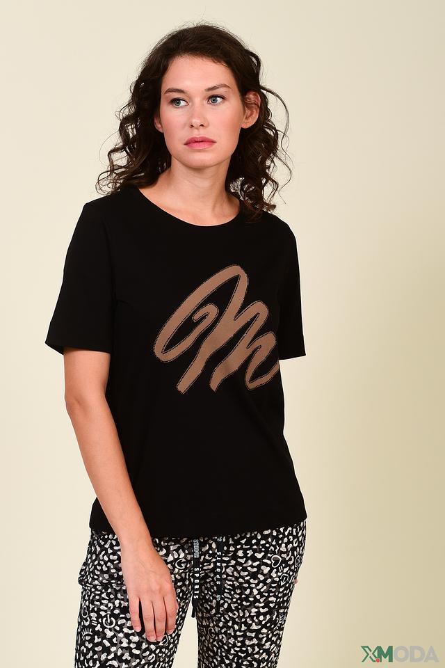 Футболка Margittes с логотипом чёрная