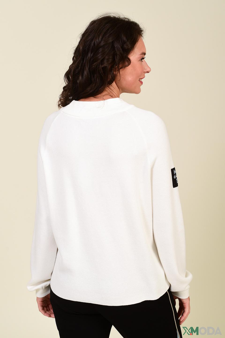 Пуловер Monari с надписью белый