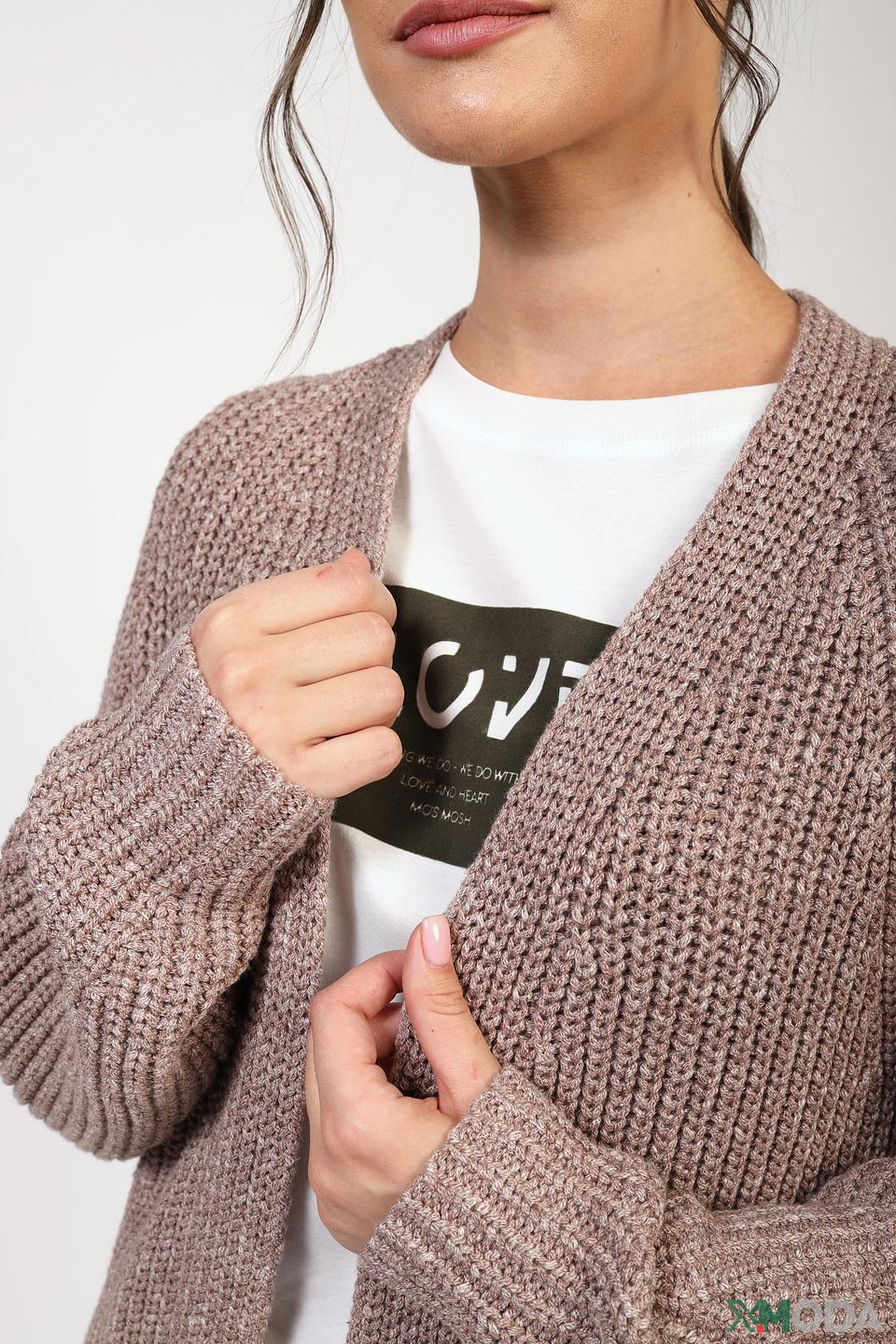 Жакет Tom Tailor вязаный бежевый