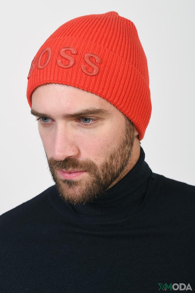 Шапка Boss Casual оранжевая