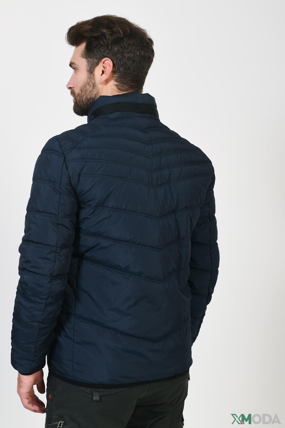 Куртка District стеганая синяя