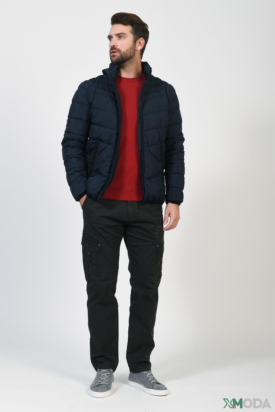 Куртка District стеганая синяя