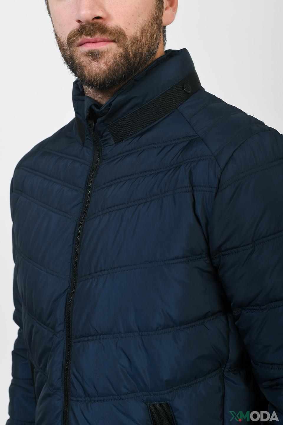 Куртка District стеганая синяя