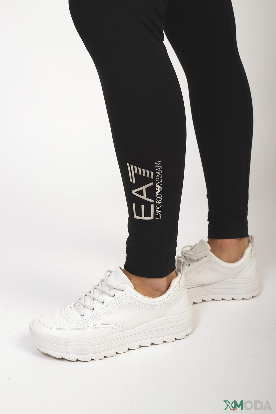 Брюки EA7 черные спортивные