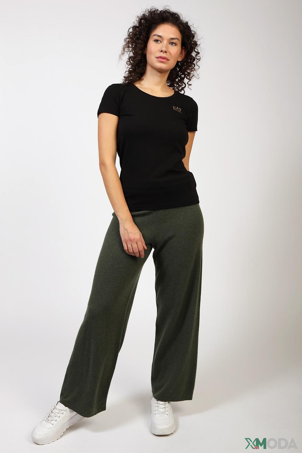 Брюки Mos Mosh прямые, зелёные, на кулиске