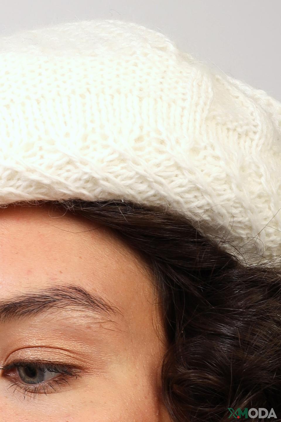 Берет Seeberger вязаный белый