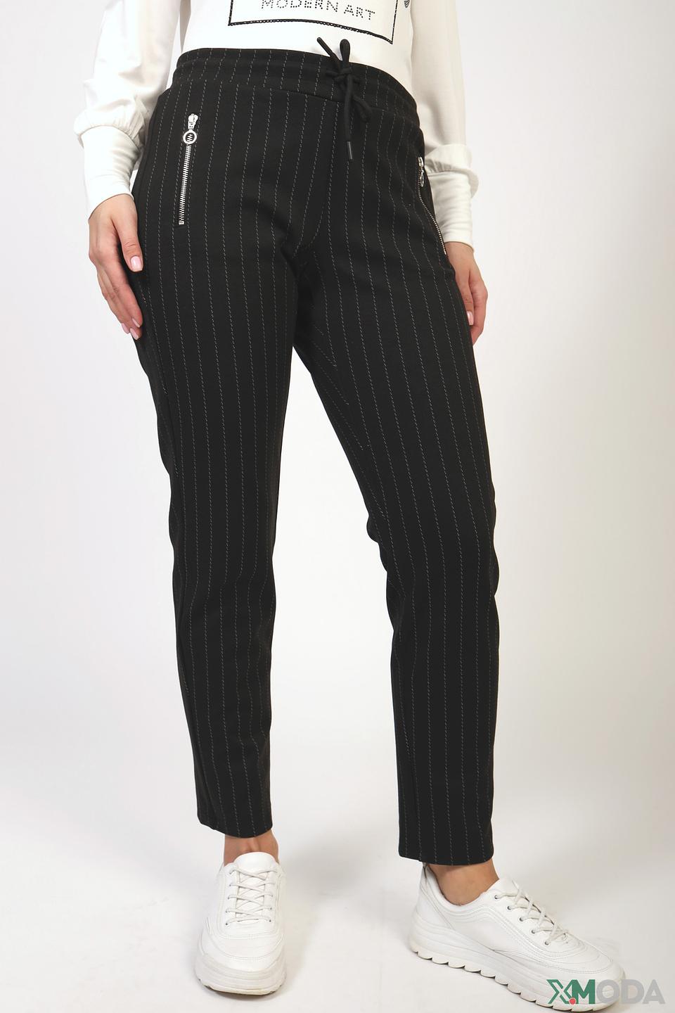 Брюки Angels в полоску чёрный