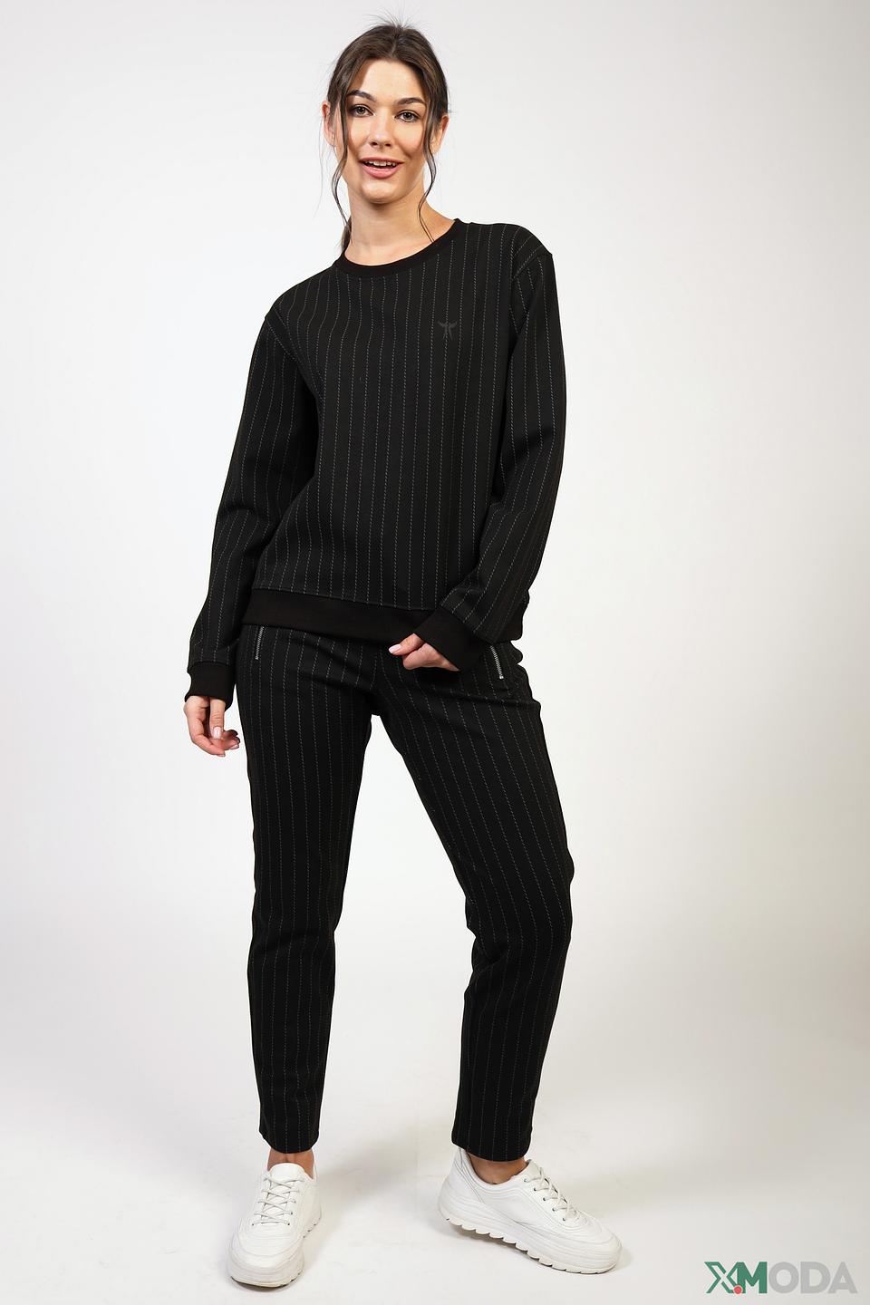 Брюки Angels в полоску чёрный