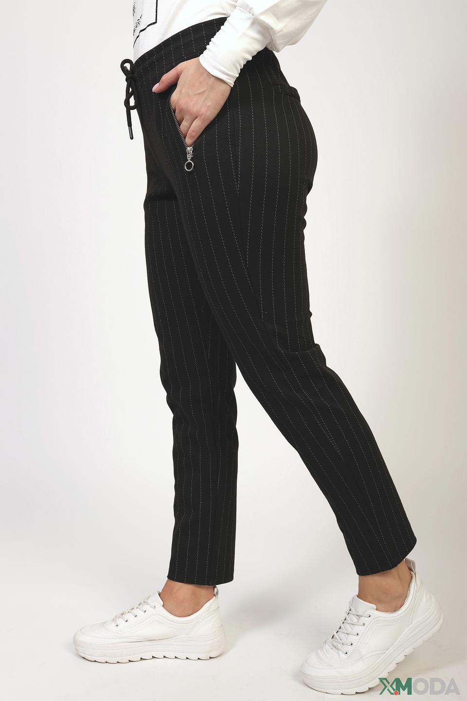 Брюки Angels в полоску чёрный