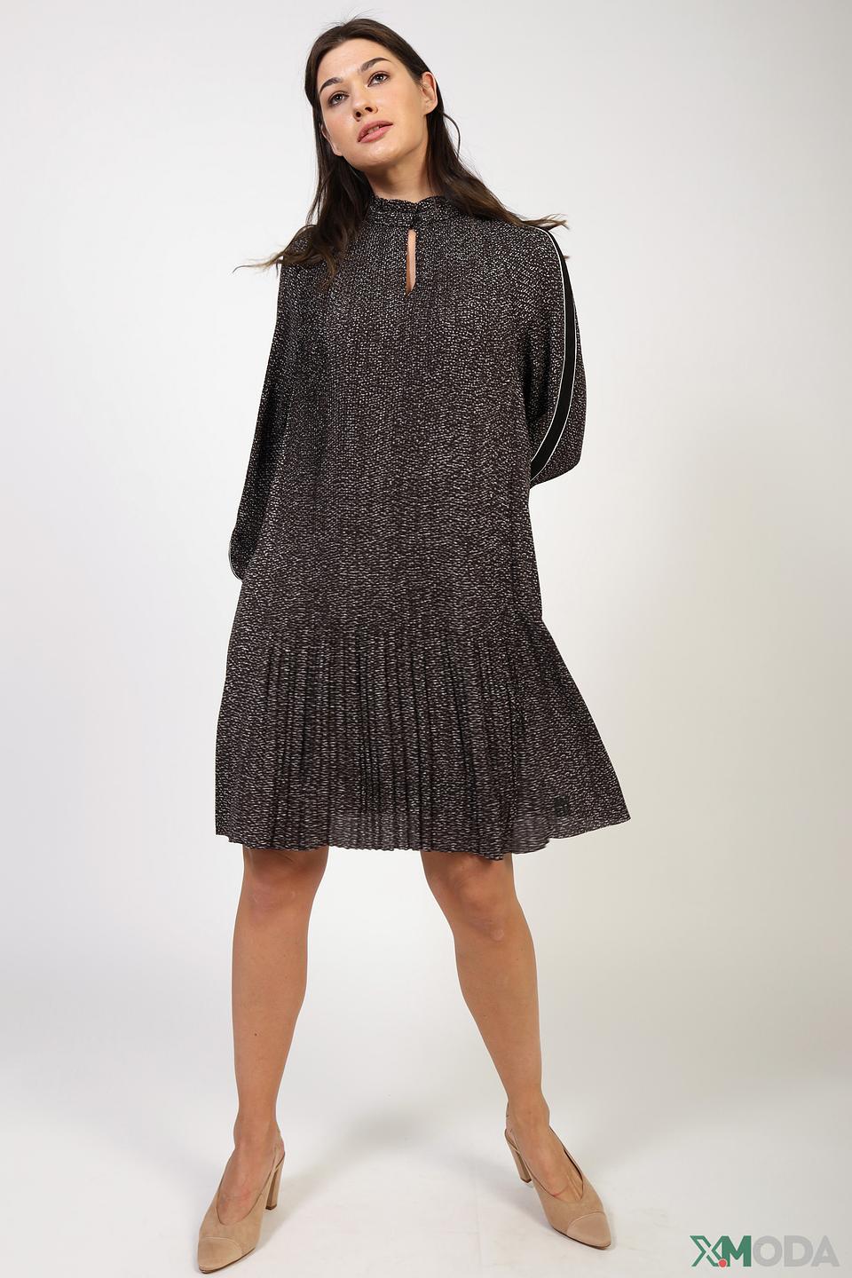 Платье Marc Cain с принтом чёрное