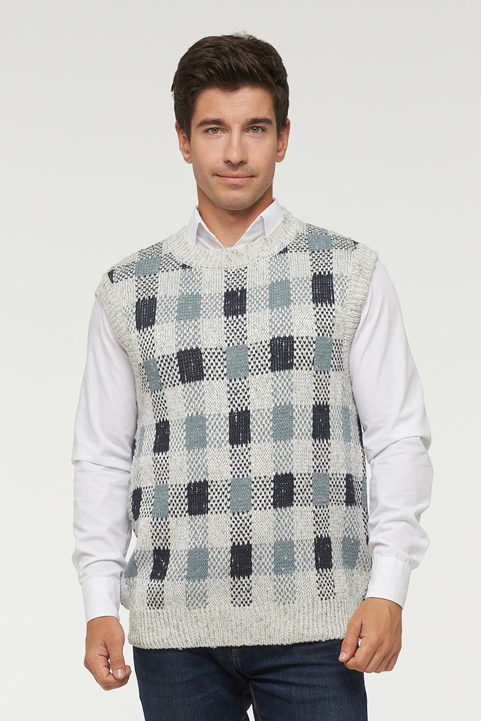 Жилет VAY мужской в клетку