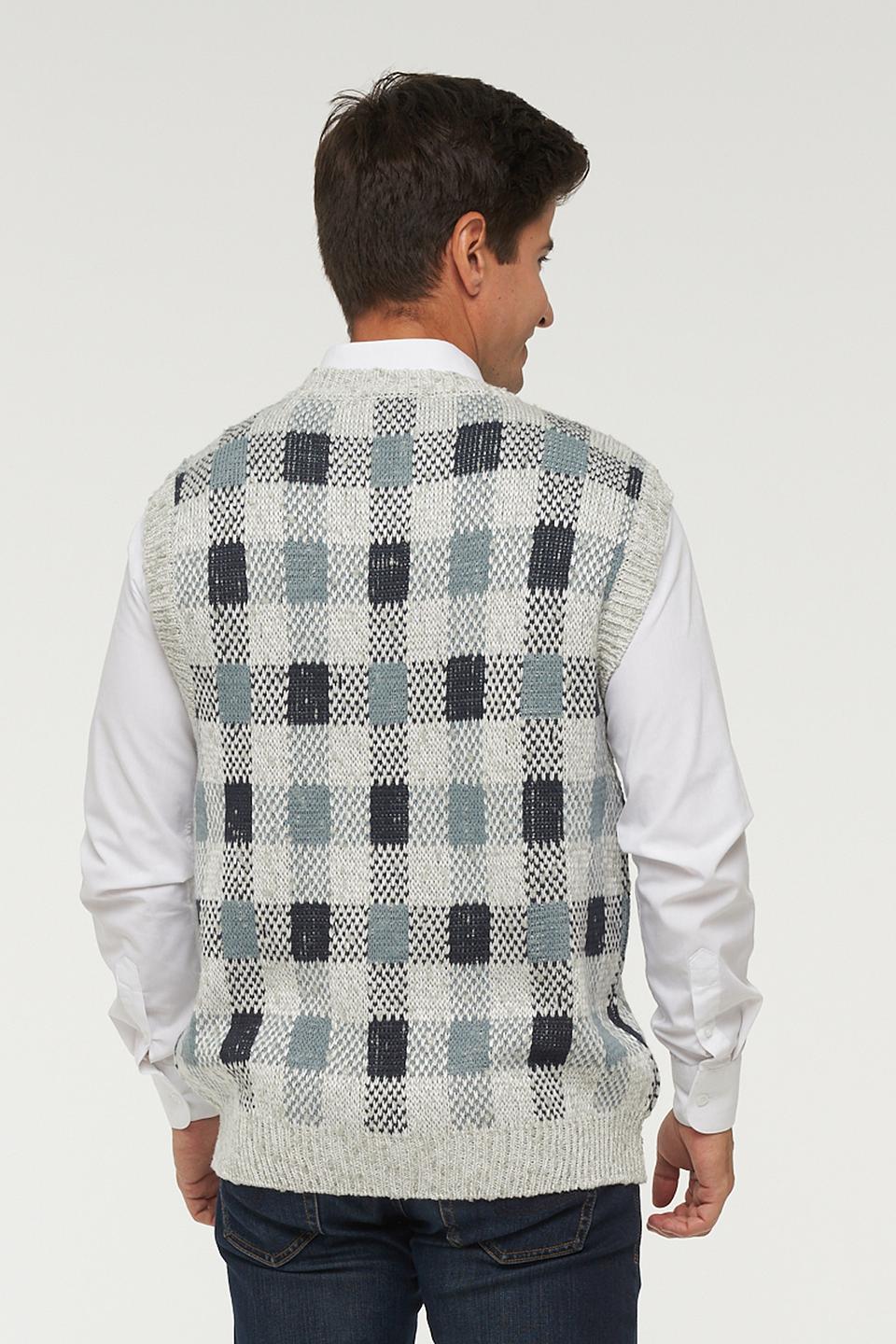 Жилет VAY мужской в клетку