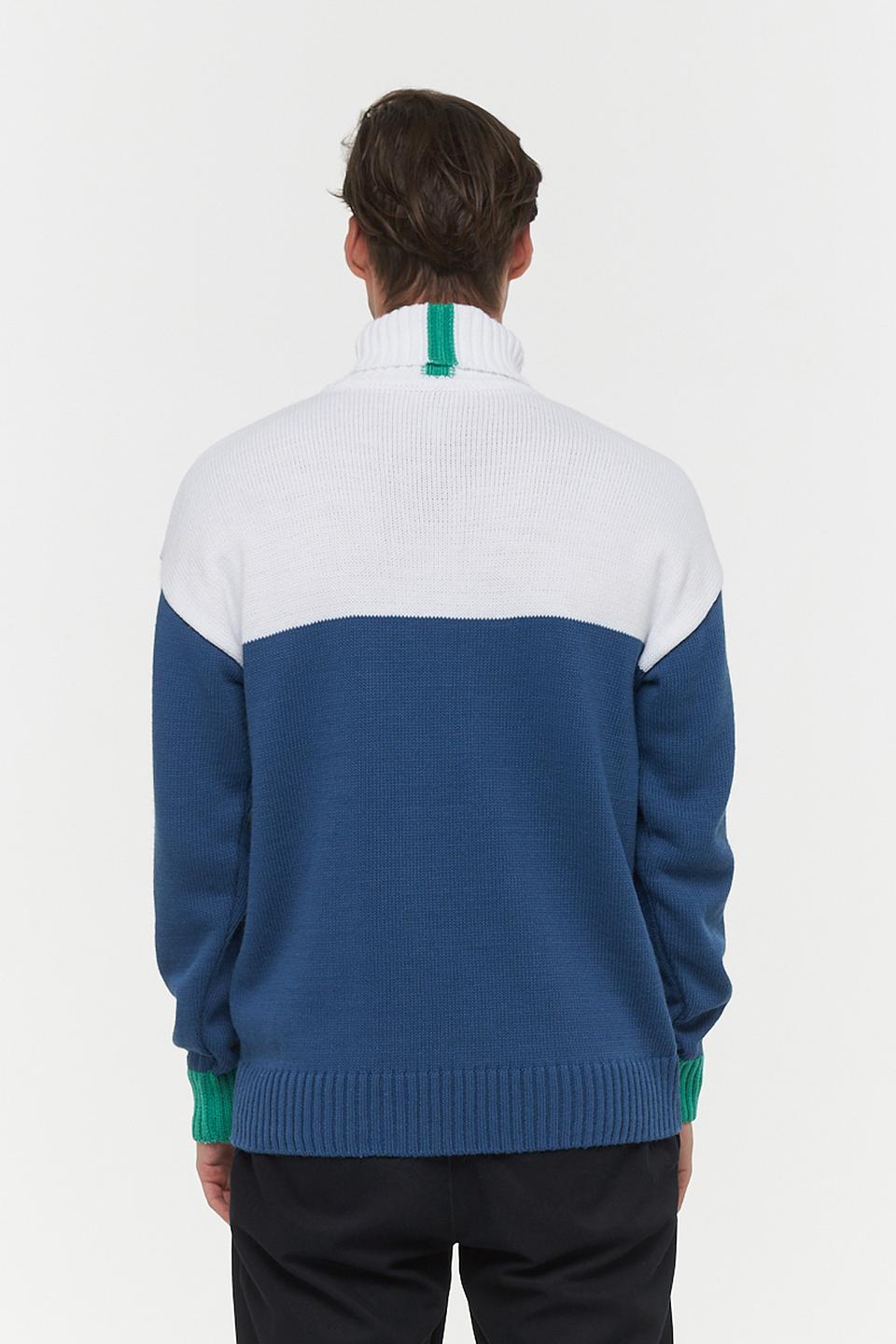 Водолазка BE YOU с узором синий