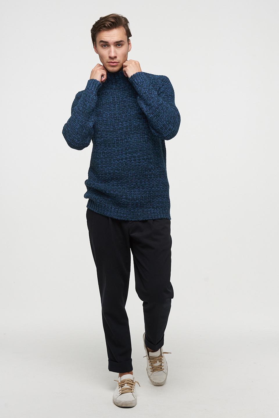 Водолазка BE YOU мужская синяя меланж