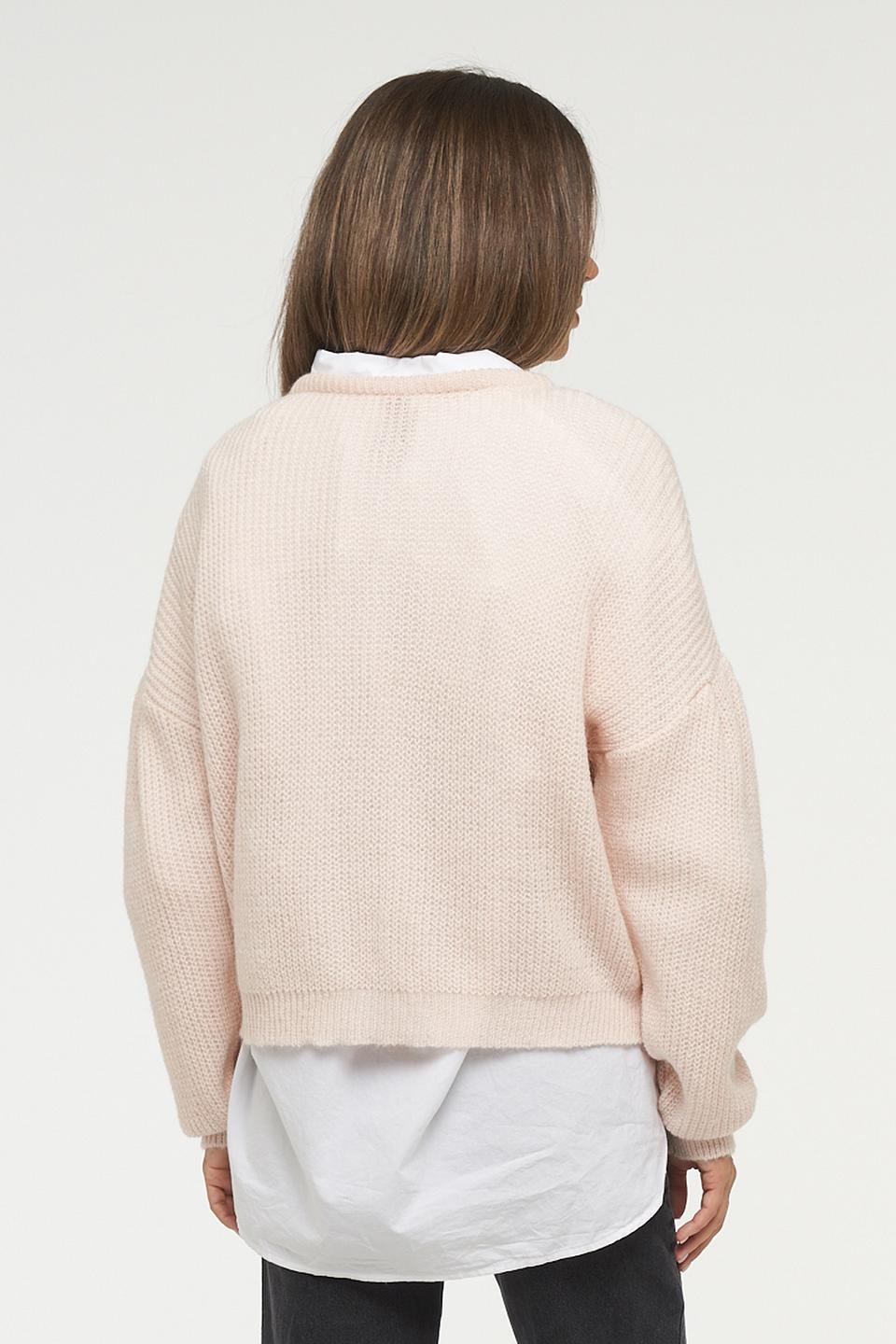 Жакет BE YOU вязаный персиковый