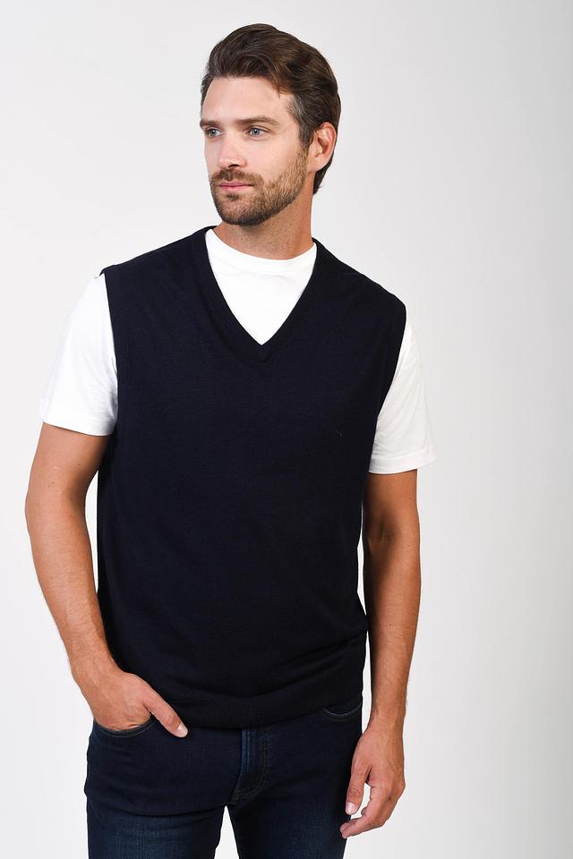 Жилет Pezzo V-образный тёмно-синий