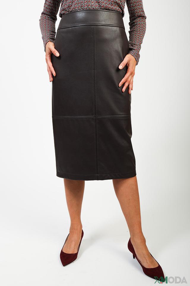 Юбка Gerry Weber кожаная коричневая