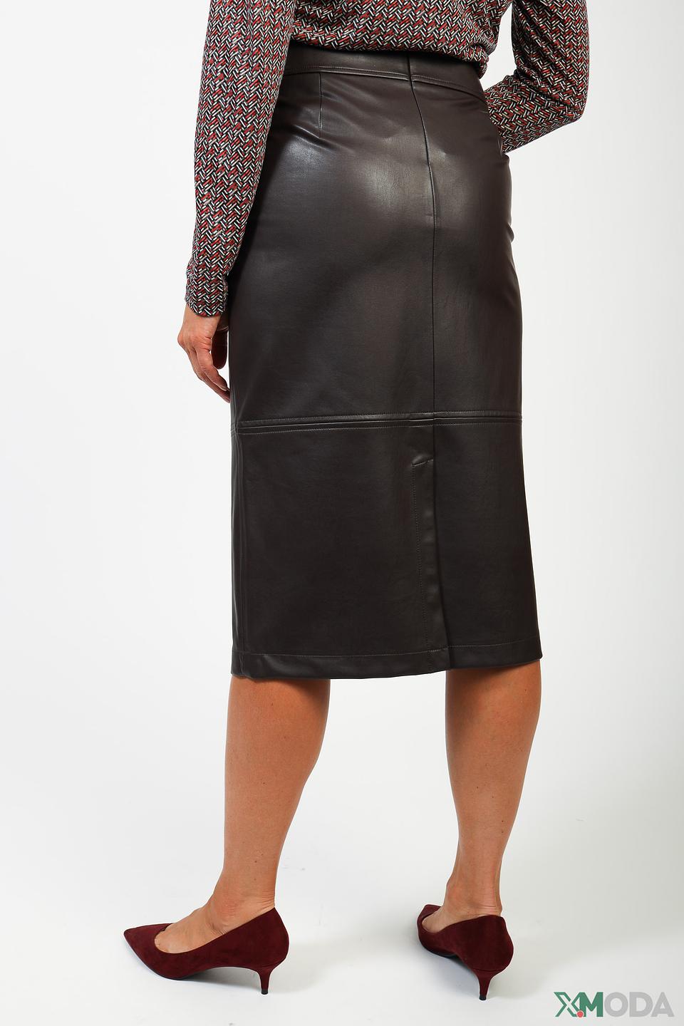 Юбка Gerry Weber кожаная коричневая