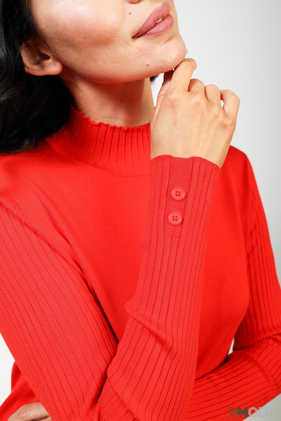 Водолазка Gerry Weber красная с пуговицами