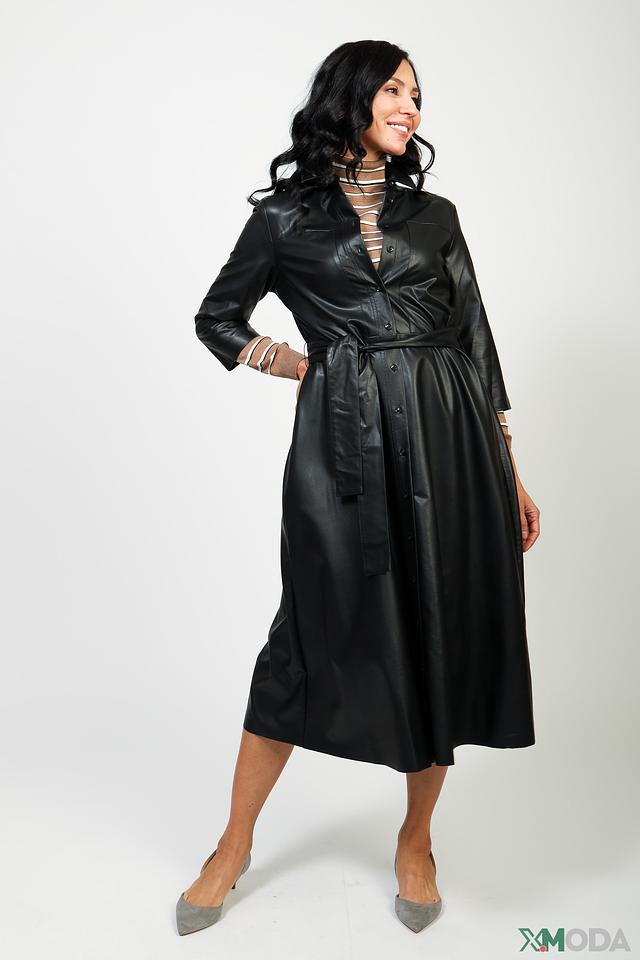 Платье Gerry Weber из экокожи чёрное