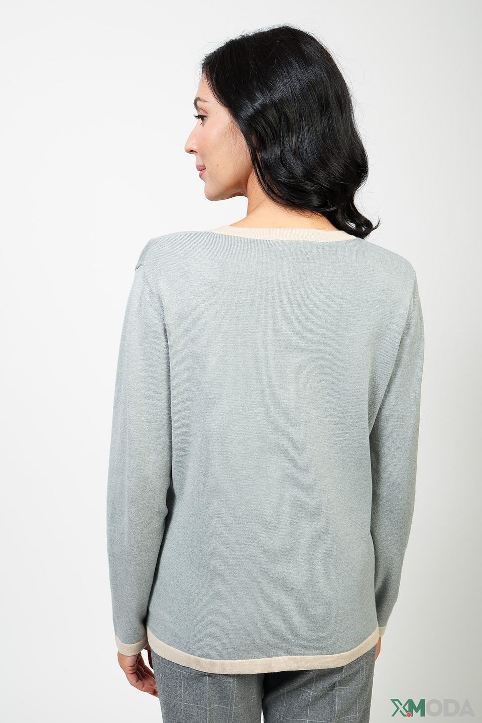 Жакет Eugen Klein с вышивкой светло-серый