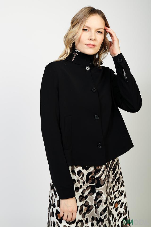 Жакет Marc Aurel чёрный приталенный