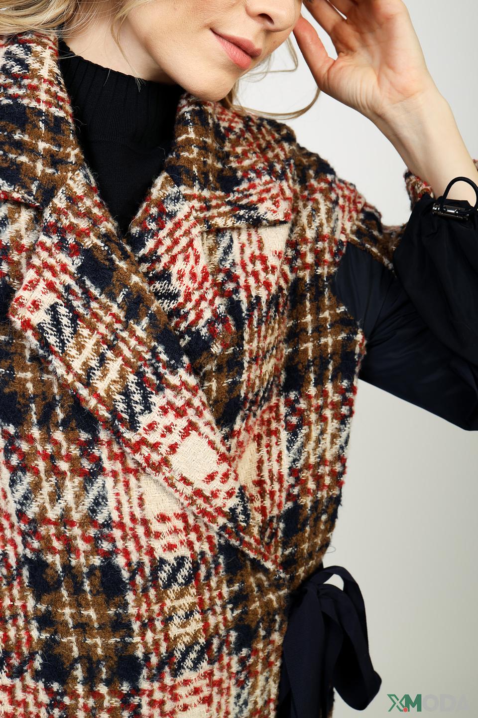 Пальто Manila Grace в клетку