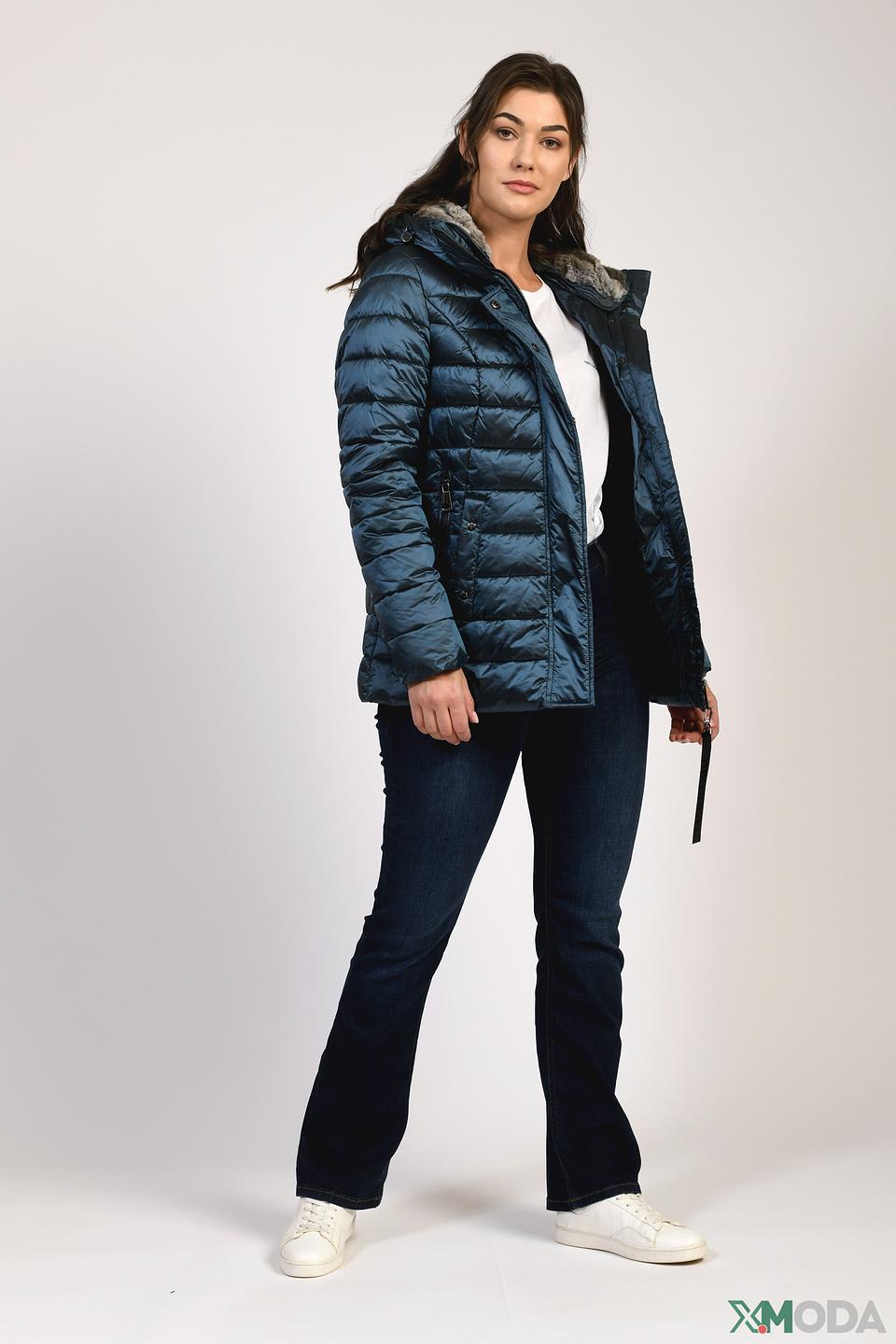 Куртка District стеганая синяя